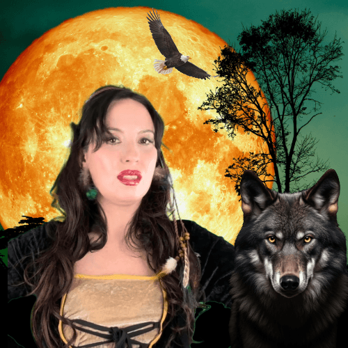 Natalia con la luna