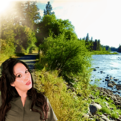 Walk-and-Talk Ecotherapy (ecoterapia de caminar y conversar) en el sendero del Spokane River